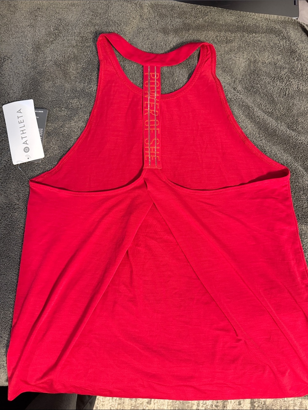 Athleta Bright Red Racerback Tank - Picture 2 of 3